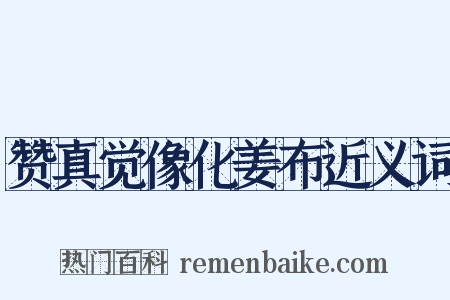赞真觉像化姜布近义词是什么意思的图片